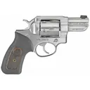Ruger GP100 Stainless/Wood .357 Mag 2.5 Barrel 6-Rounds Fiber Optic Sight - Ruger