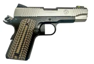Ruger SR1911 Black / Stainless 9mm 4.25 Barrel 7-Rounds w/ G10 Desert Brown Grips - Ruger