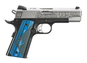 Ruger SR1911 Street Edition Stainless / Black .45 ACP 4.25 Barrel 7-Rounds Blue Grips - Ruger