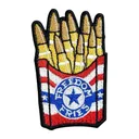SME Moral Patches Red / White / Blue / Brass Freedom Fries Velcro 3.4 - Shooting Made Easy