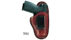 Safariland Model 100 Professional Size 9A GLOCK 42/43 Kahr PM 9/40 Inside Waistband Holster Right Hand Leather Black - Safariland