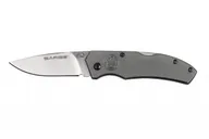 Sarge Electro Folding Knife Gray - 2.375 Plain Drop Point Blade - Sarge Knives