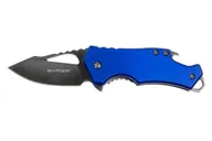 Sarge Fuse Folding Knife Blue - 2.375 Plain Black Clip Point Blade with Bottle Opener - Sarge Knives