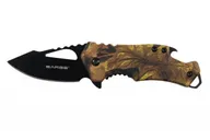 Sarge Fuse Folding Knife Camo - 2.375 Plain Black Clip Point Blade with Bottle Opener - Sarge Knives