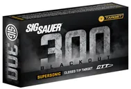 Sig Sauer Supersonic CTT Brass .300 AAC Blackout 125 Grain 20-Rounds FMJ - Sig Sauer
