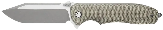 Sig Sauer Knives Validus Green 3.78 Plain Modified Tanto M390 Blade Canvas Micarta - Eikonic Knife Company