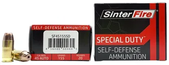 SinterFire Special Duty Brass .45 ACP 155-Grain 20-Rounds LFFHP - Sinterfire