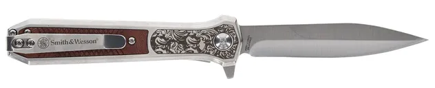 Smith Unwavered Brown 3.5 Plain Edge Dagger Blade - Smith & Wesson