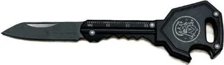 Smith and Wesson Key Knife 1.5 Plain Edge Tanto Stainless Blade - Smith & Wesson