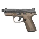 Smith and Wesson M&P Shield X Midnight Bronze 9mm 4.1 Threaded Barrel 15-Rounds Thumb Safety - Smith & Wesson