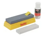Smith s Products 2 Stone Sharpening Kit Yellow 4/5 Fine/Medium Handle Yellow - Smiths