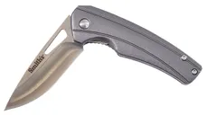 Smith s Products Istana Gray 2.75 Plain Edge Drop Point 400 SS Blade - Smiths Products