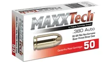Tula MaxxTech Brass .380 ACP 95 Grain 50 Rounds - MaxxTech Ammo