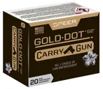 Speer Gold Dot Carry Gun Nickel Plated Brass .45 ACP 200-Grain 20-Rounds HP - Speer