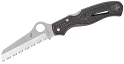Spyderco Atlantic Salt Folding Knife - 3.69 Serrated Sheepsfoot Blade - Spyderco