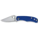 Spyderco Bug Blue 1.27 Plain Edge 12C27 Blade - Spyderco