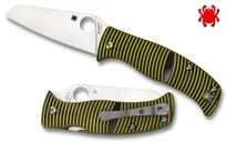 Spyderco Caribbean Salt 3.7 Plain Edge Sheepsfoot Shaped Rustproof LC200N Blade - Spyderco