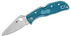 Spyderco Endela Lightweight Folding Knife 3.41 K390 Satin Plain Blade - Spyderco