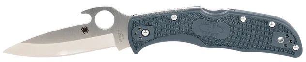 Spyderco Endela Folding Knife Gray - 3.41 Plain Spear Point Blade - Spyderco