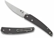 Spyderco Ikuchi Gray Folding Knife - 3.26 Plain Standard Blade - Spyderco
