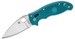 Spyderco Manix 2 Lightweight Folding Knife 3.37 CPM-SPY27 Satin Plain Blade - Spyderco