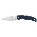 Spyderco Native Chief Blue Folding Knife 4.08 Plain Edge Drop Point CPM SPY27 Blade - Spyderco