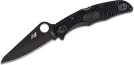 Spyderco Pacific Salt 2 Folding Knife 3.78 H1 Black TiCN Plain Blade - Spyderco