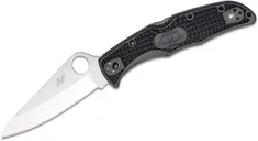 Spyderco Pacific Salt Folding Knife - 3.78 Plain Drop Point Blade - Spyderco