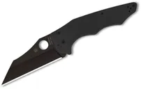Spyderco YoJumbo Blackout Folding Knife 3.98 S30V Black DLC Plain Blade - Spyderco