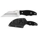 Spyderco Yurco Ginunting Fixed Blade 8.08 Plain Edge 9Cr18MoV Blade with Boltaron Sheath - Spyderco