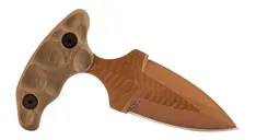 Stroup Knives SD1 OD Green Fixed Plain Edge Dagger Flat Dark Earth 2.5 Blade - Stroup Knives