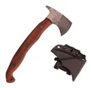 Stroup Knives Spike Tomahawk Wood 2 Plain Edge 1095 Carbon Blade - Stroup Knives