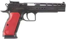 Tanfoglio Gold Match Black / Red 10mm 6 Barrel 10-Rounds Optics Ready - Italian Firearms Group