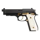 Taurus PT92 Black / Gold 9mm 5 Barrel 17-Rounds - Taurus