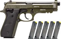 Taurus PT92 OD Green 9mm 5 Barrel 18-Rounds w/ 4 18-Round and 2 Magazines - Taurus