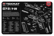 TekMat Original Cleaning Mat 11x17 with CZ P-07 / P-09 Diagram - TekMat