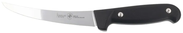 Templar Knife Boning 6 Fixed Blade Plain Edge Damasteel Blade - Templar Knife