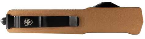 Templar Knife Premium LW Bronze 8.09 OTF Plain Edge Drop Point D2 Blade - Templar Knife