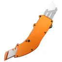 Templar Knife Squire Orange Utility OTF Anodized 5.38 Plain Edge Razor - Templar Knife