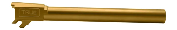True Precision Barrel Gold TiN 9mm 6 Non-Threaded Barrel for Sig Sauer P365 - True Precision