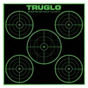 TruGlo Tru-See 5-Bull Target Black / Green 12x12 25-Pack - Truglo
