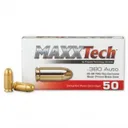 TulAmmo MaxxTech Brass Bulk .380 ACP 95-Grain 500-Rounds FMJ - Tulammo
