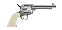 Uberti 1873 Teddy Nickel .45 Colt 5.5 Barrel 6-Rounds - Uberti