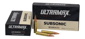 Ultramax Subsonic .300 AAC Blackout 208 Grain 20-Rounds Tipped Boat Tail A-Max - Ultramax