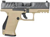 Walther PDP Compact Tan 9mm 4 Barrel 15-Rounds Optics Ready - Walther Arms