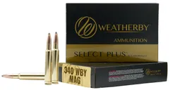 Weatherby Select Plus Brass .340 WBY 225-Grain 20-Rounds HI - Weatherby