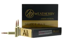 Weatherby Select Plus Brass 6.5 PRC 156 Grain 20-Rounds HPBT - Weatherby