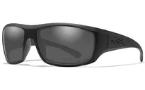 Wiley X Omega Sunglasses Black Matte Frame Captivate Polarized Grey Lens - Wiley X