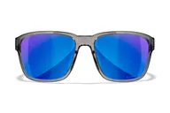 Wiley X Trek Gloss Crystal Dark Gray Blue Mirror Lens Sunglasses - Wiley X