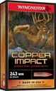 Winchester Copper Impact Brass .243 Win 85 Grain 20-Rounds CEP - Winchester
